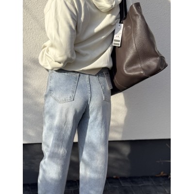 Czekoladowa torebka shopper